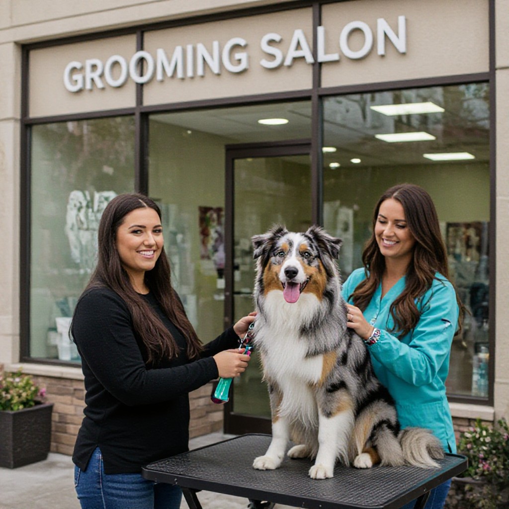 Grooming salon storefront