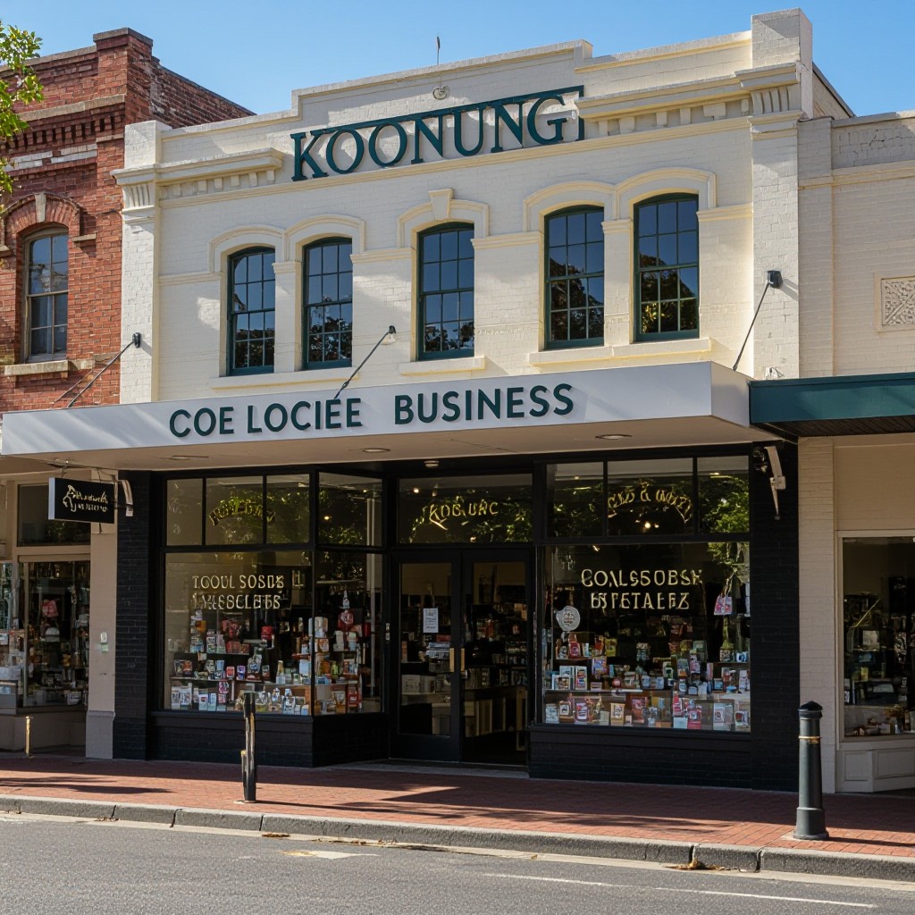 Koonung business street view