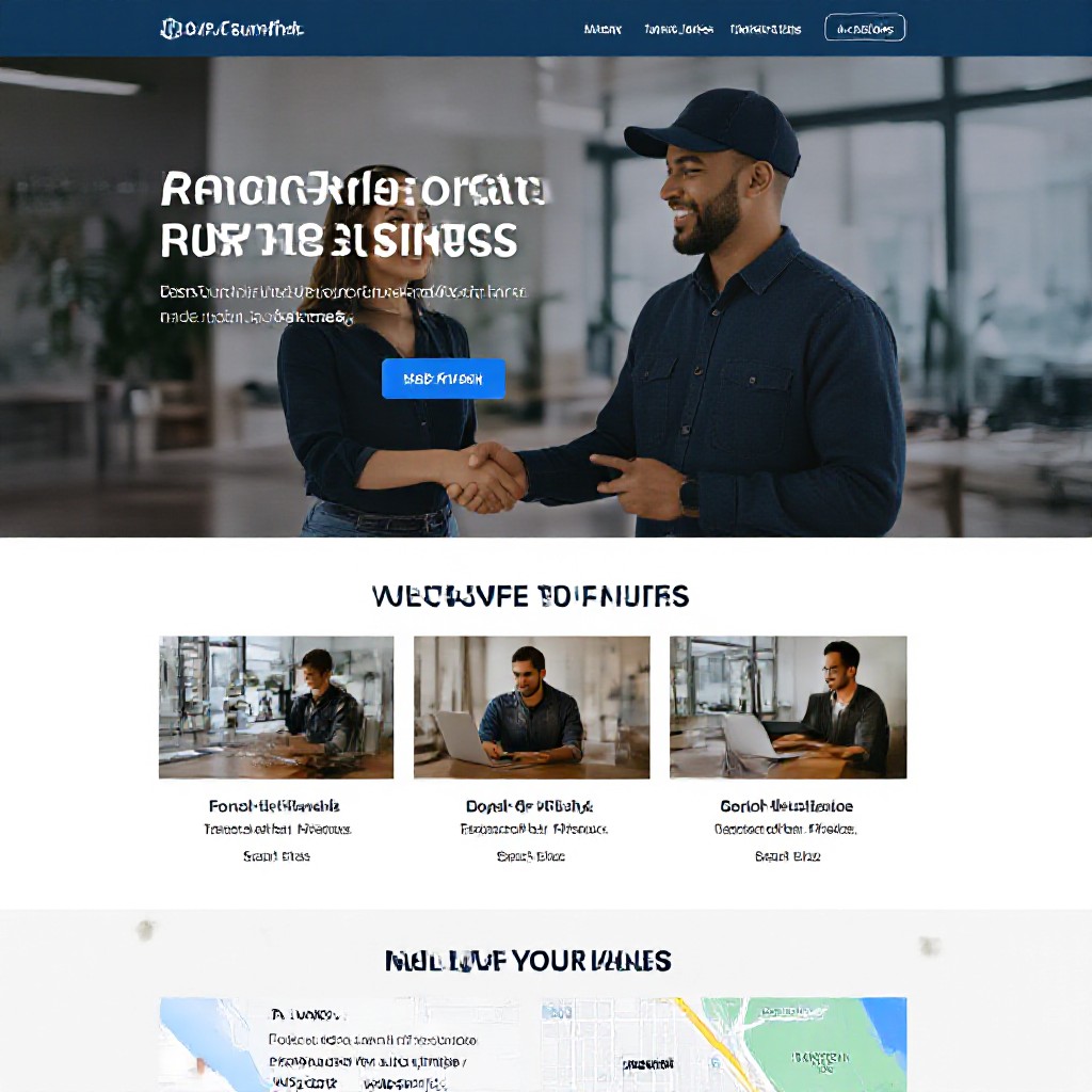 Website design mockup
