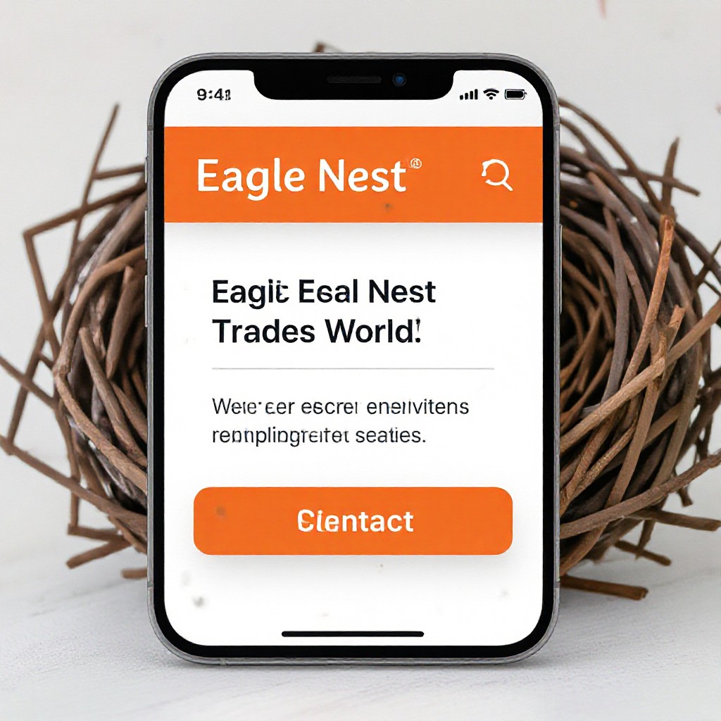 Eagle Nest website on mobile