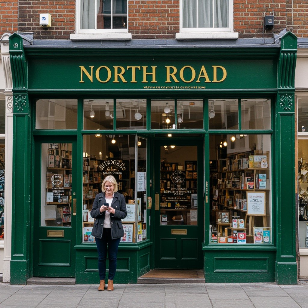 North Road business owner using mobile site