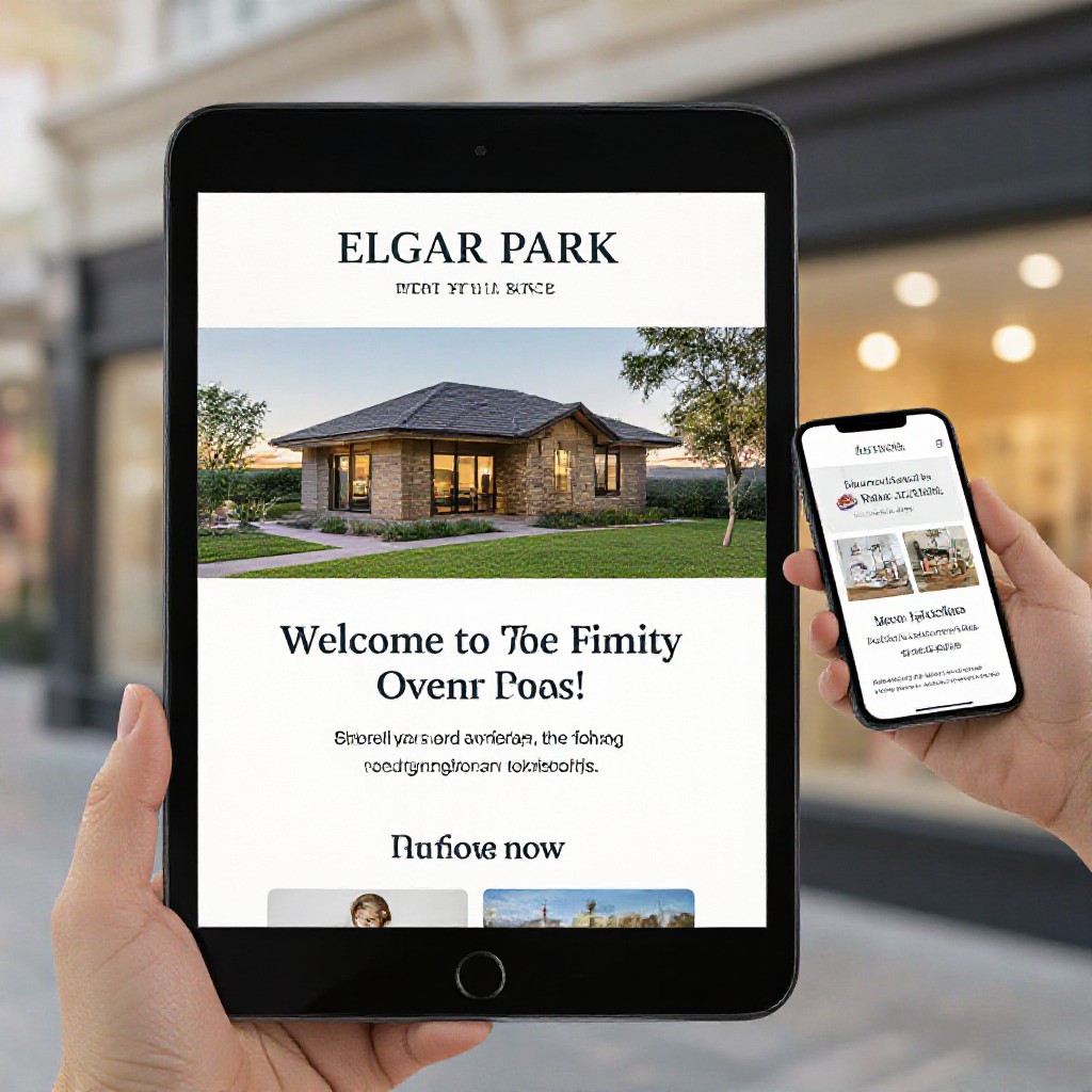 Elgar Park business and mobile website preview