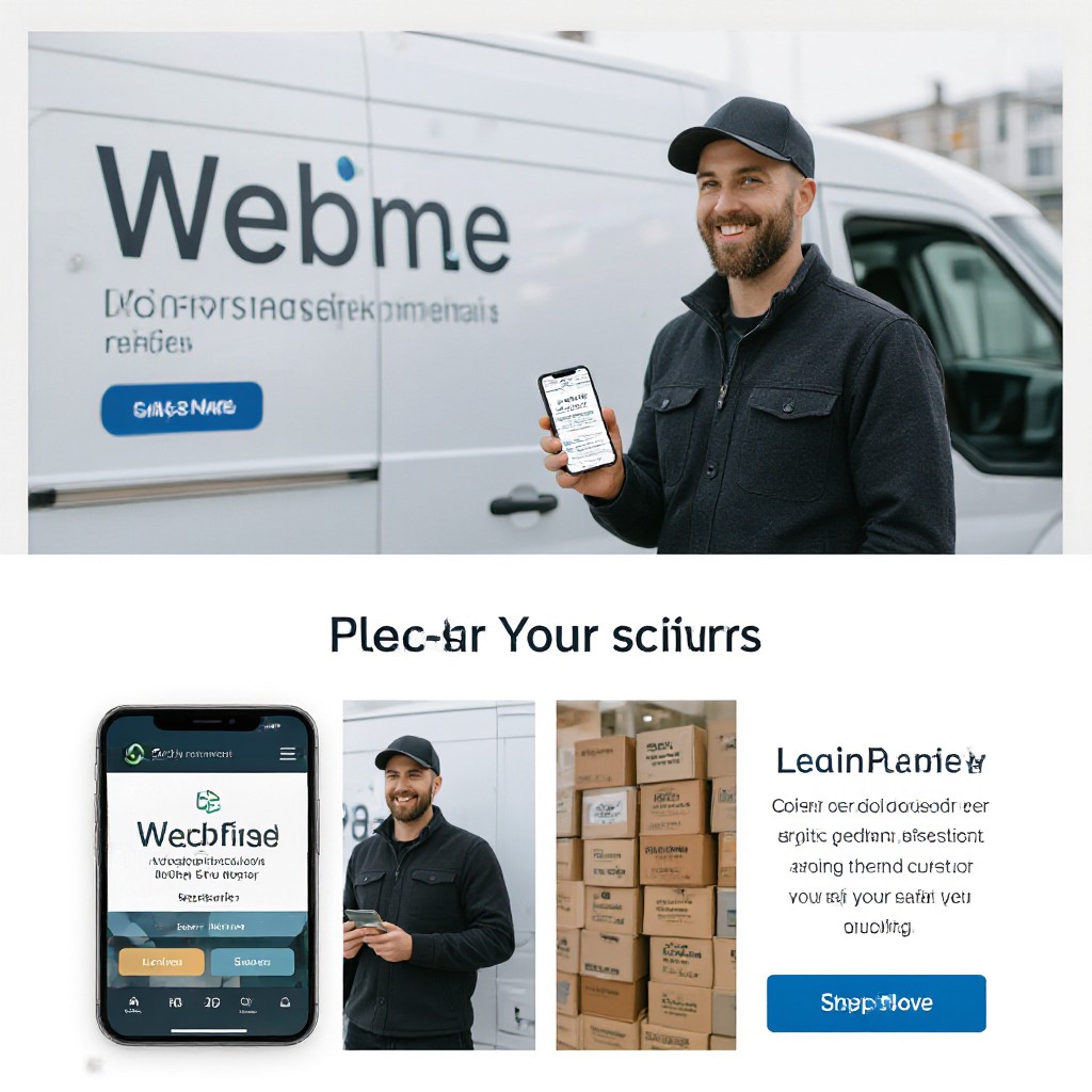 Studfield local business owner with website on phone