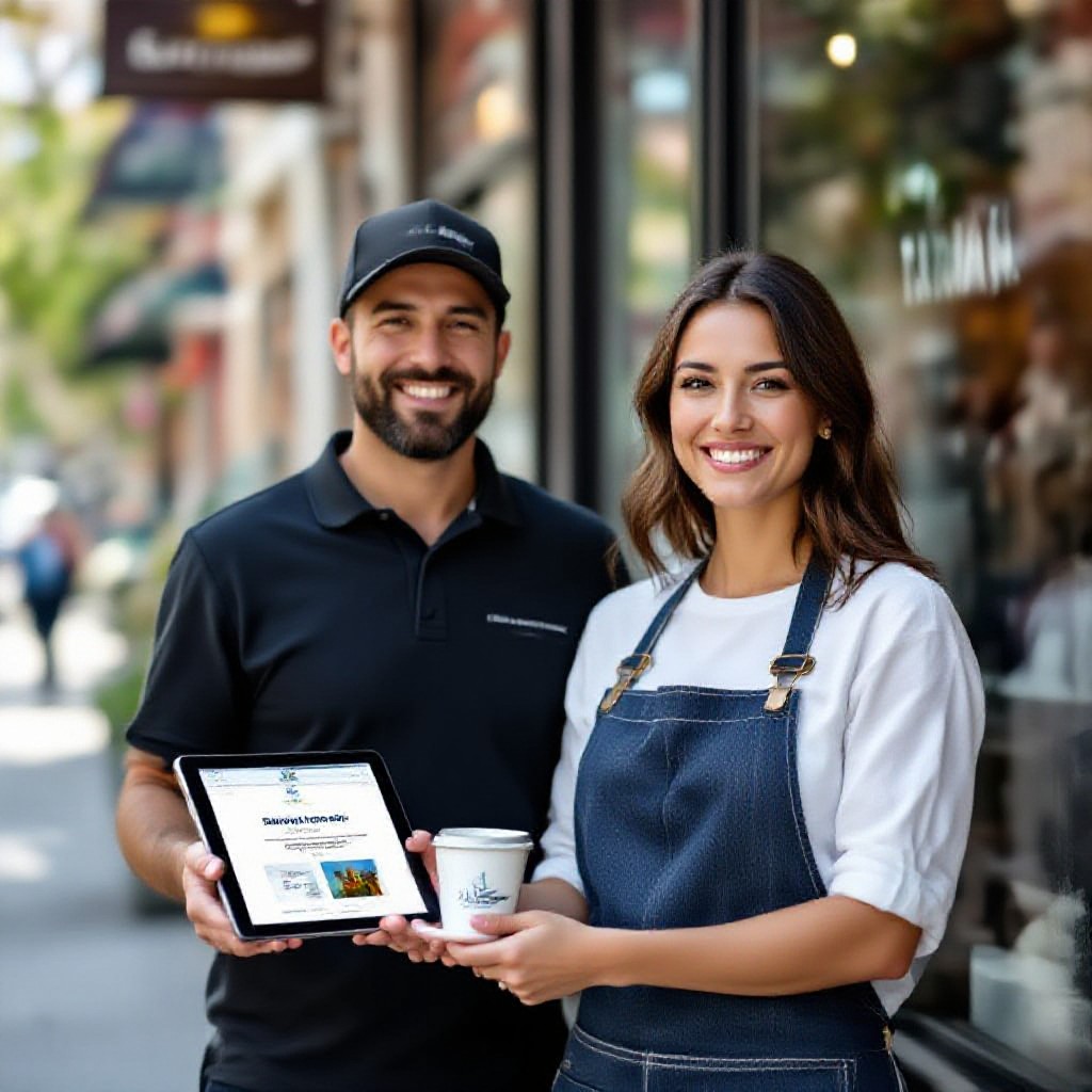 Small business website example