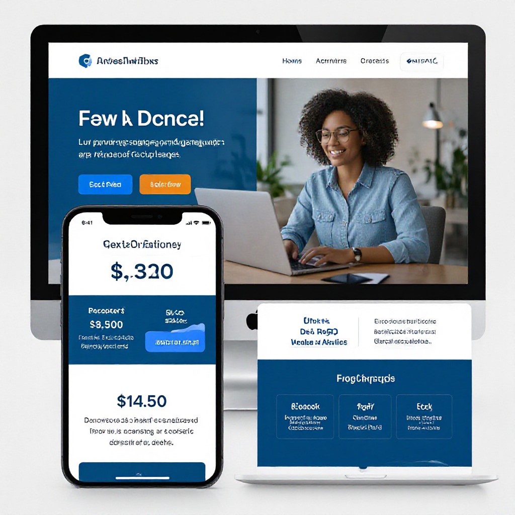 Managed website service with analytics