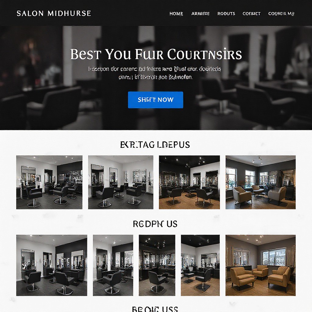 Midhurst salon website example