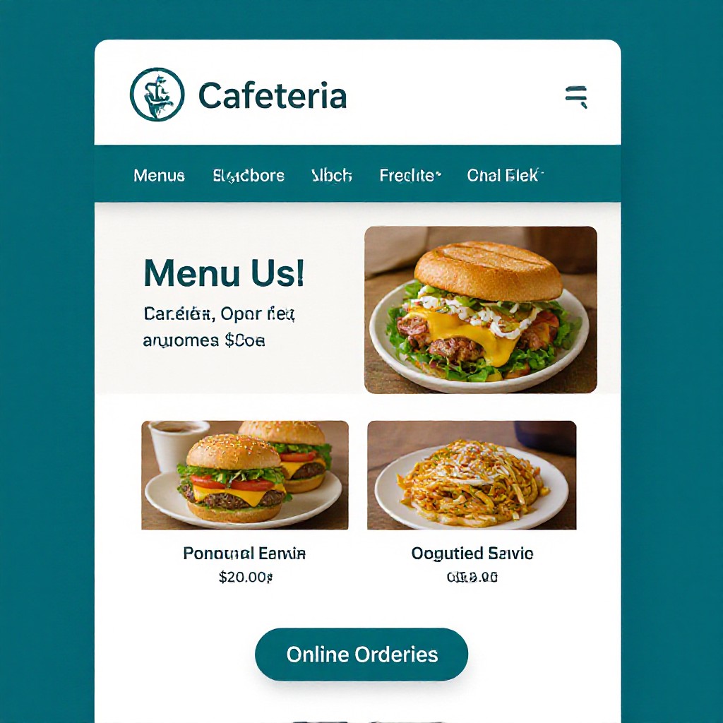 Cafe website example