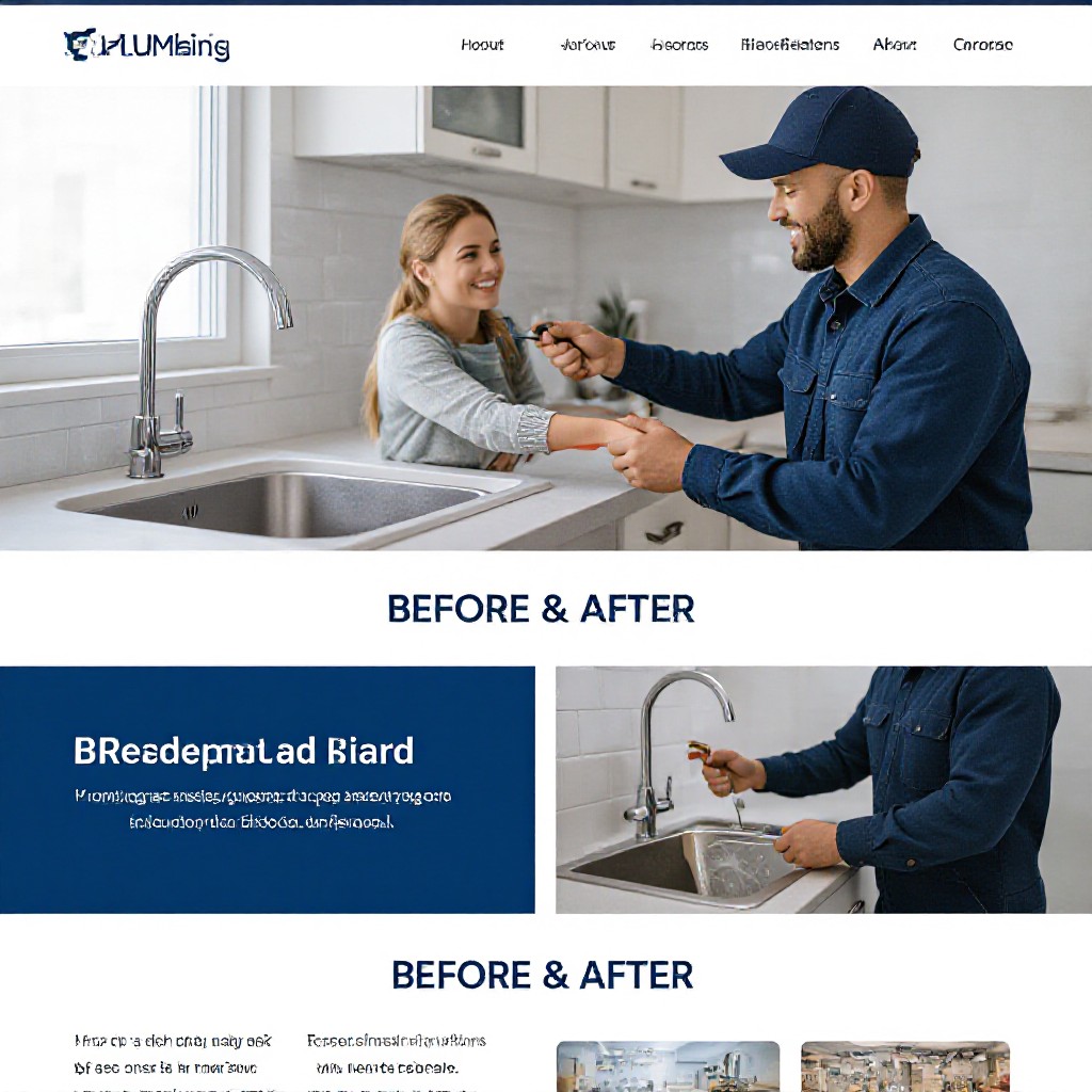 Plumbing website example