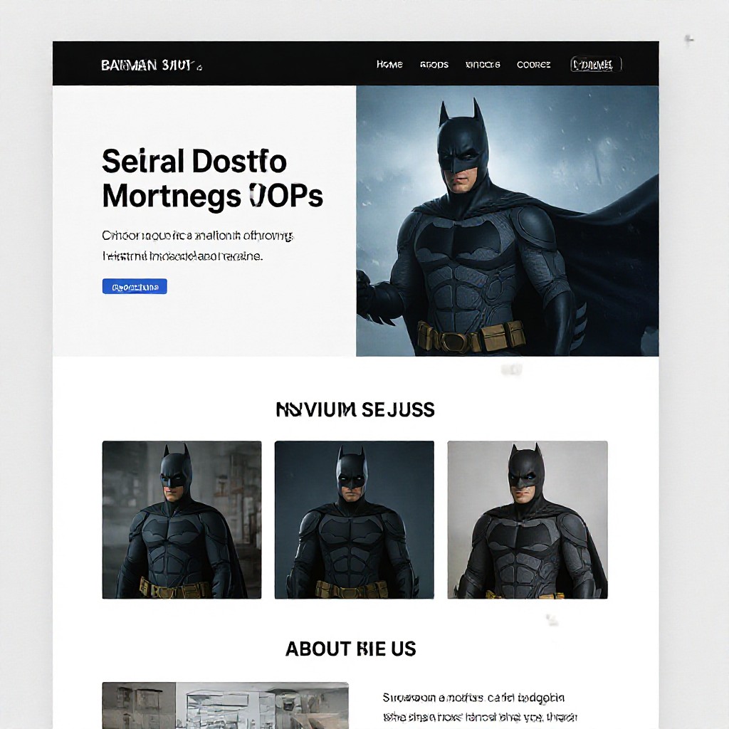 Website example for Batman business