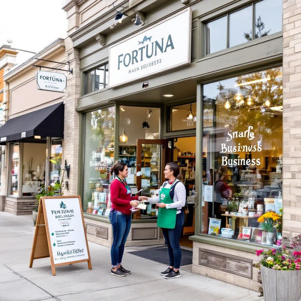 Fortuna local business website example