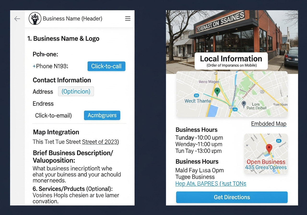 Local website sample