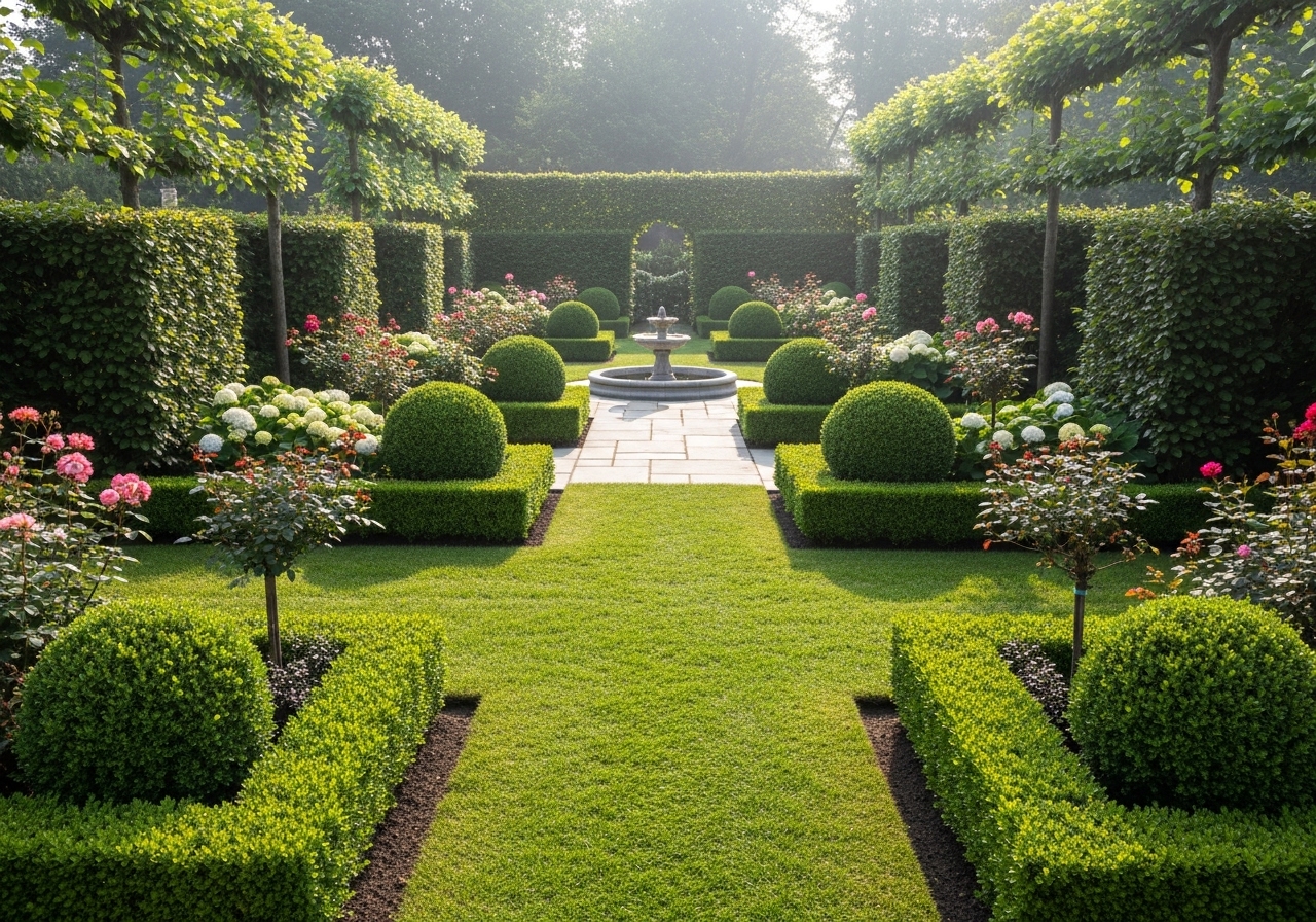 After: Neat landscaped garden