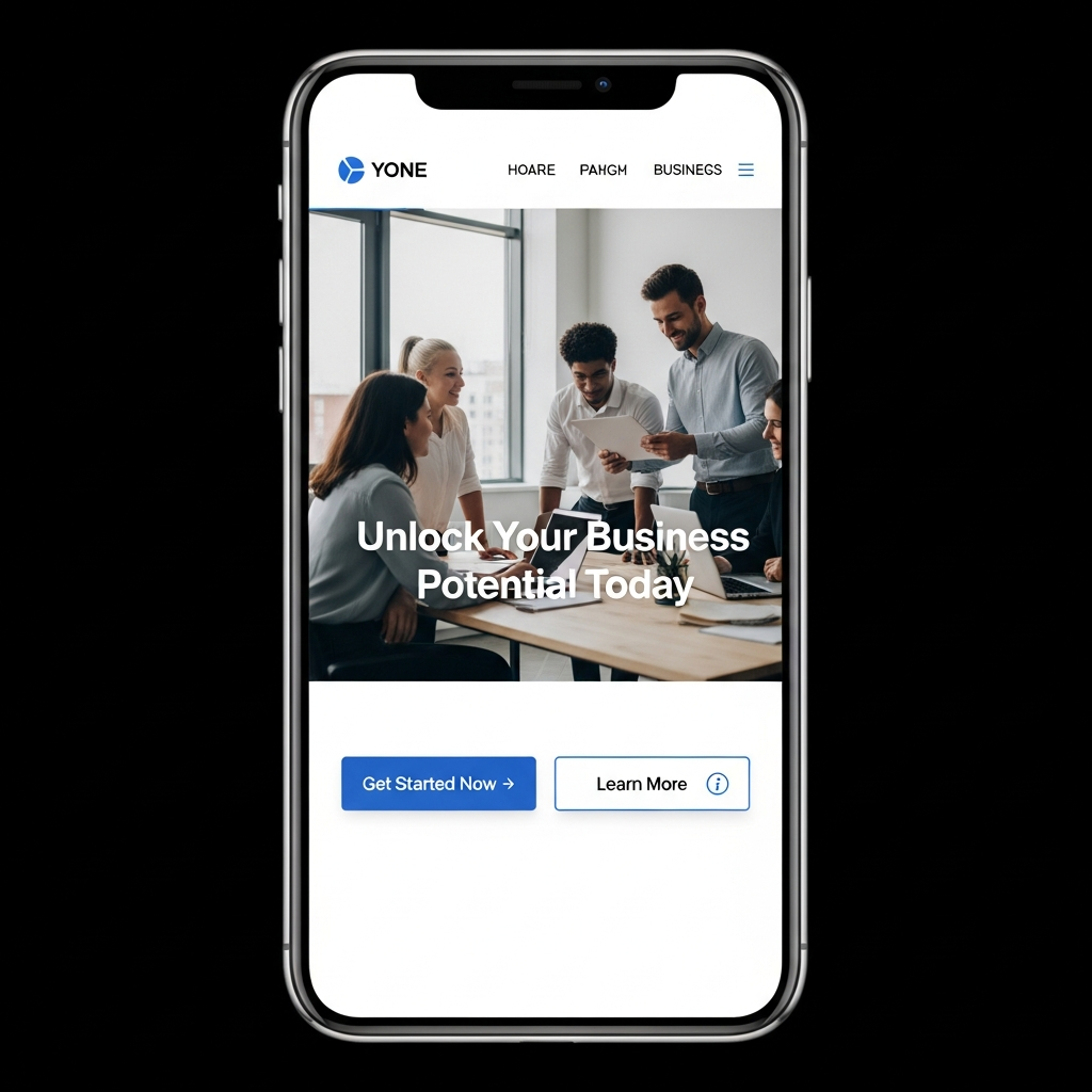 Mobile optimized website