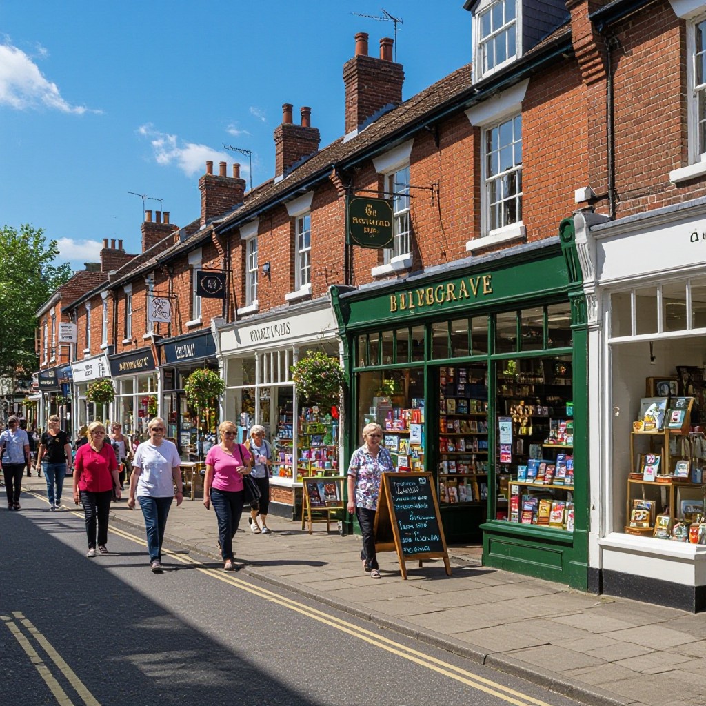 Belgrave village shops and local scene