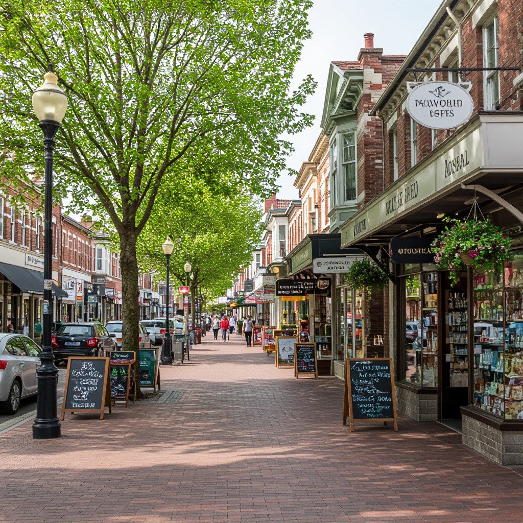 Montrose suburb streetscape