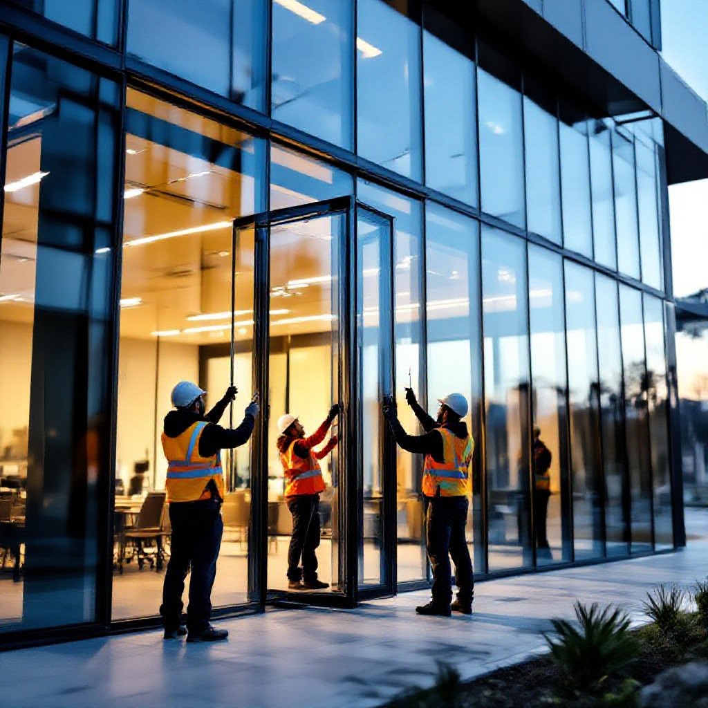 commercial glazing installation