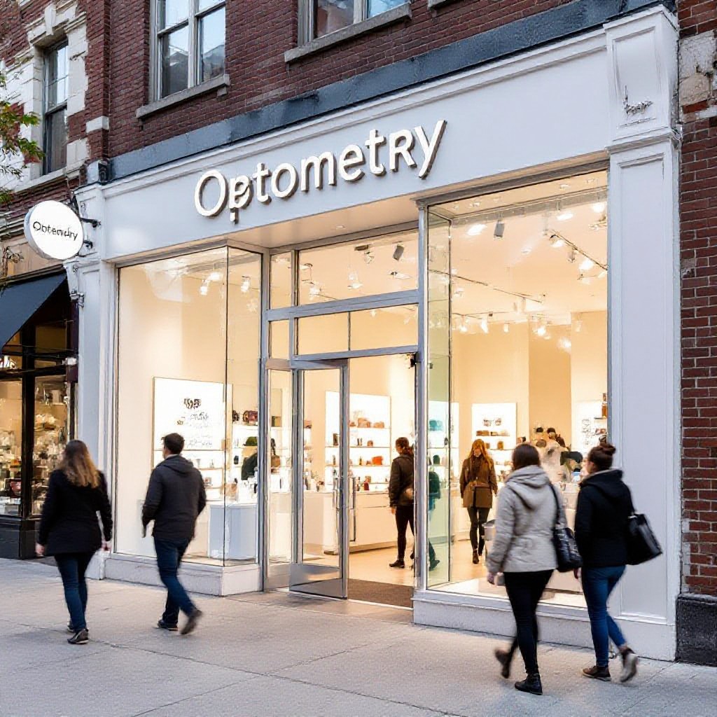 Optometry clinic storefront