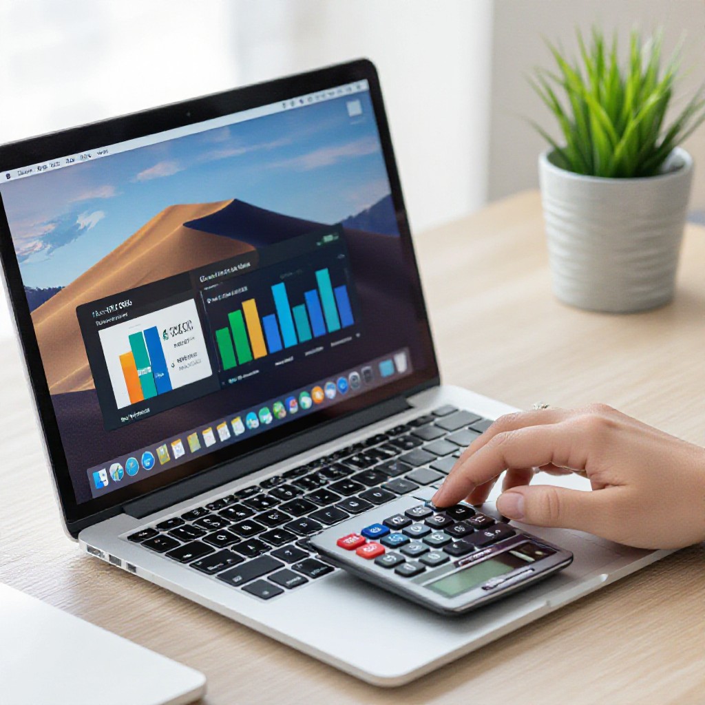 designer pricing estimate on laptop