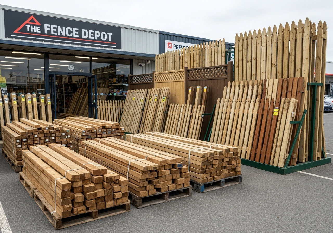 Fence supply store storefront