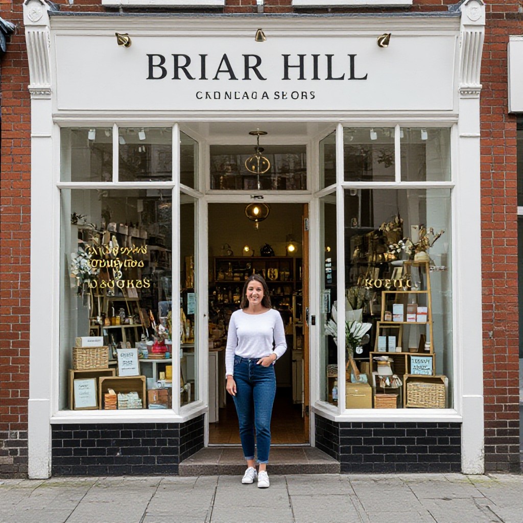Briar Hill business owner outside shop
