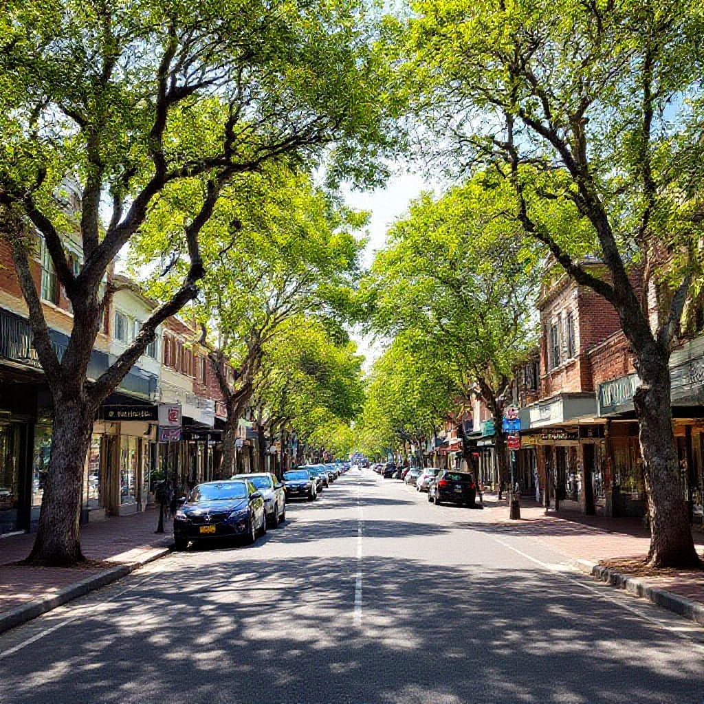 Eaglemont local businesses and street