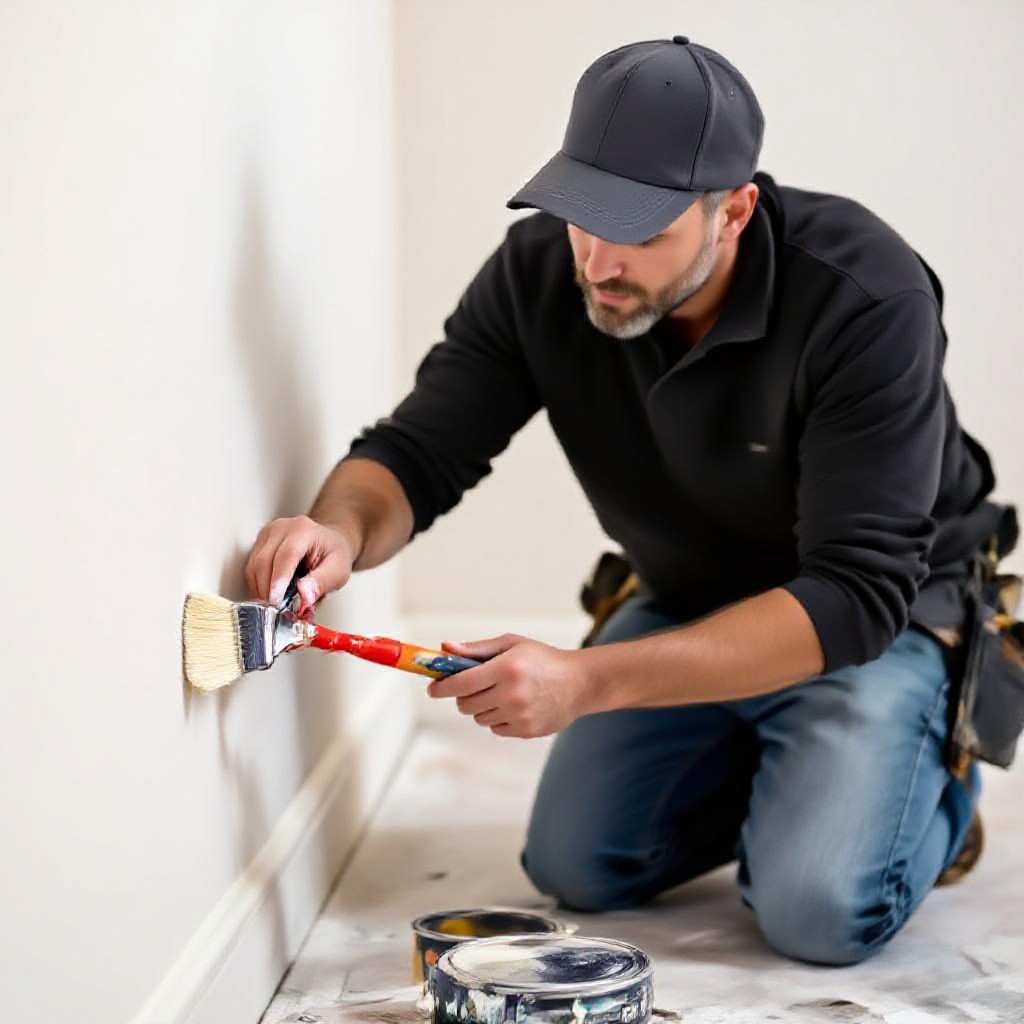 painter finishing trim work