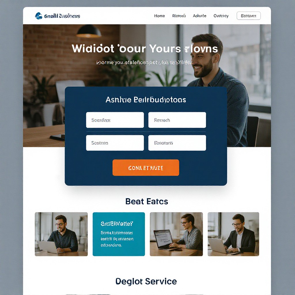 small business landing page