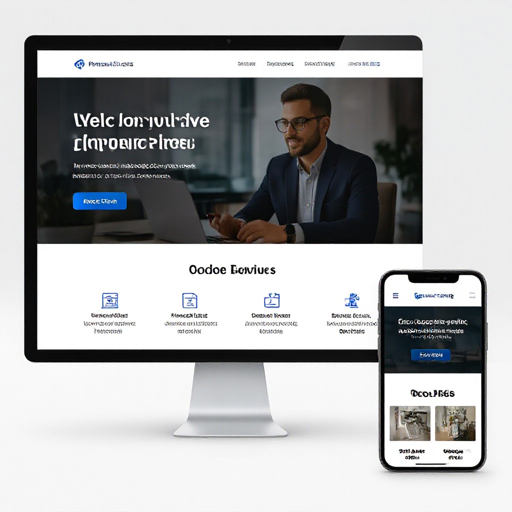 Company website design example