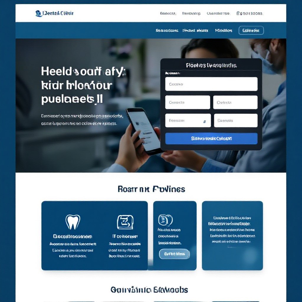 Patient booking on smartphone