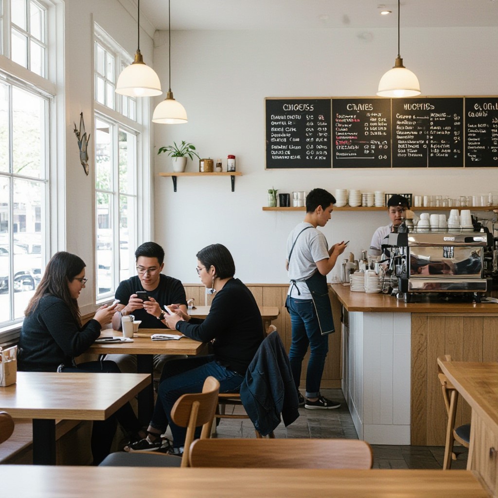 Hampton East cafe website example