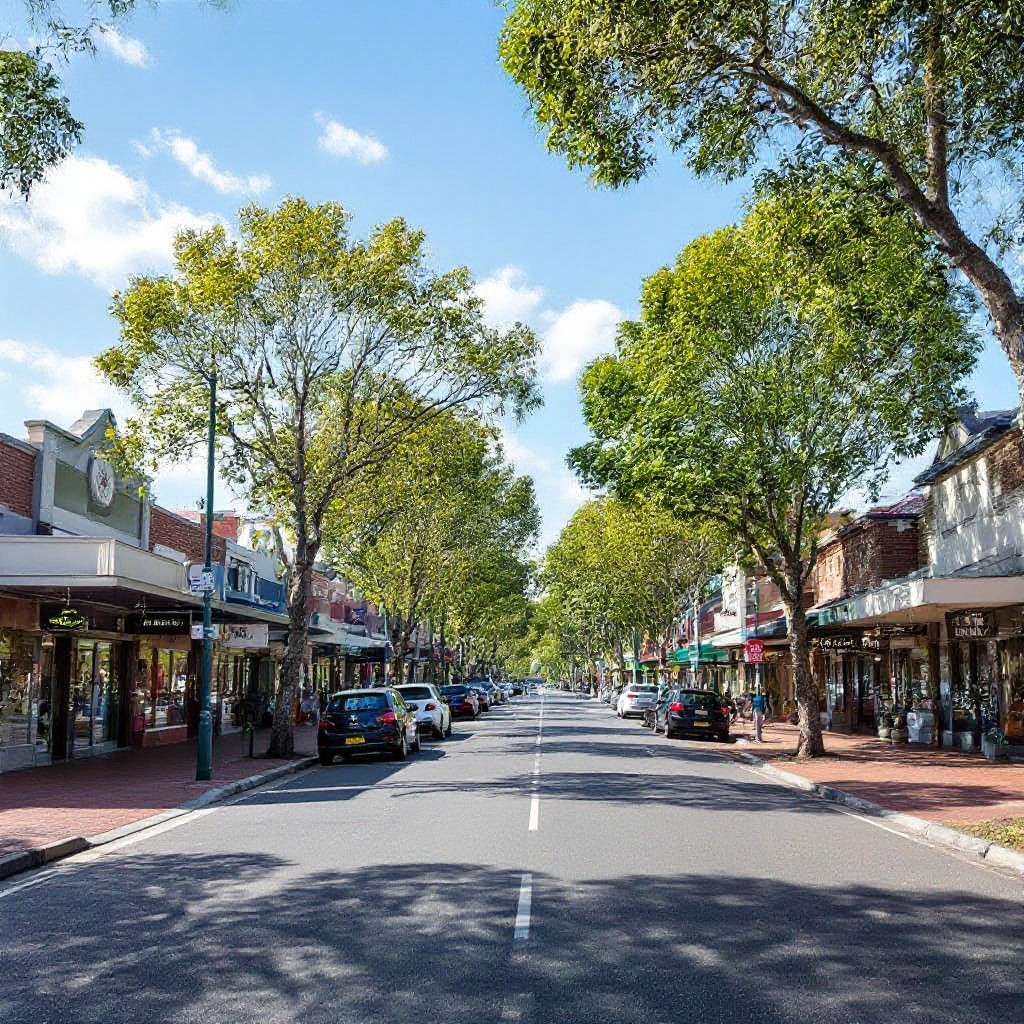 Templestowe West local businesses and streetscape