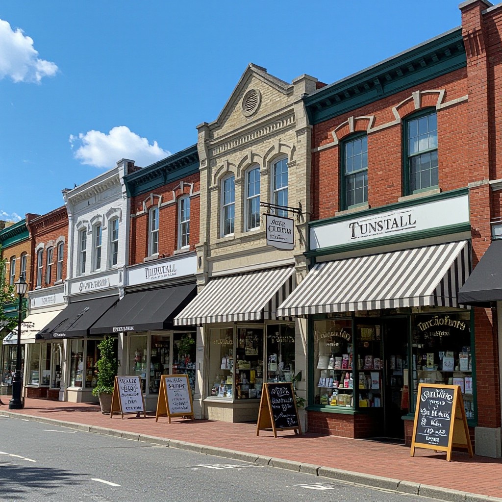 Tunstall small businesses on main street
