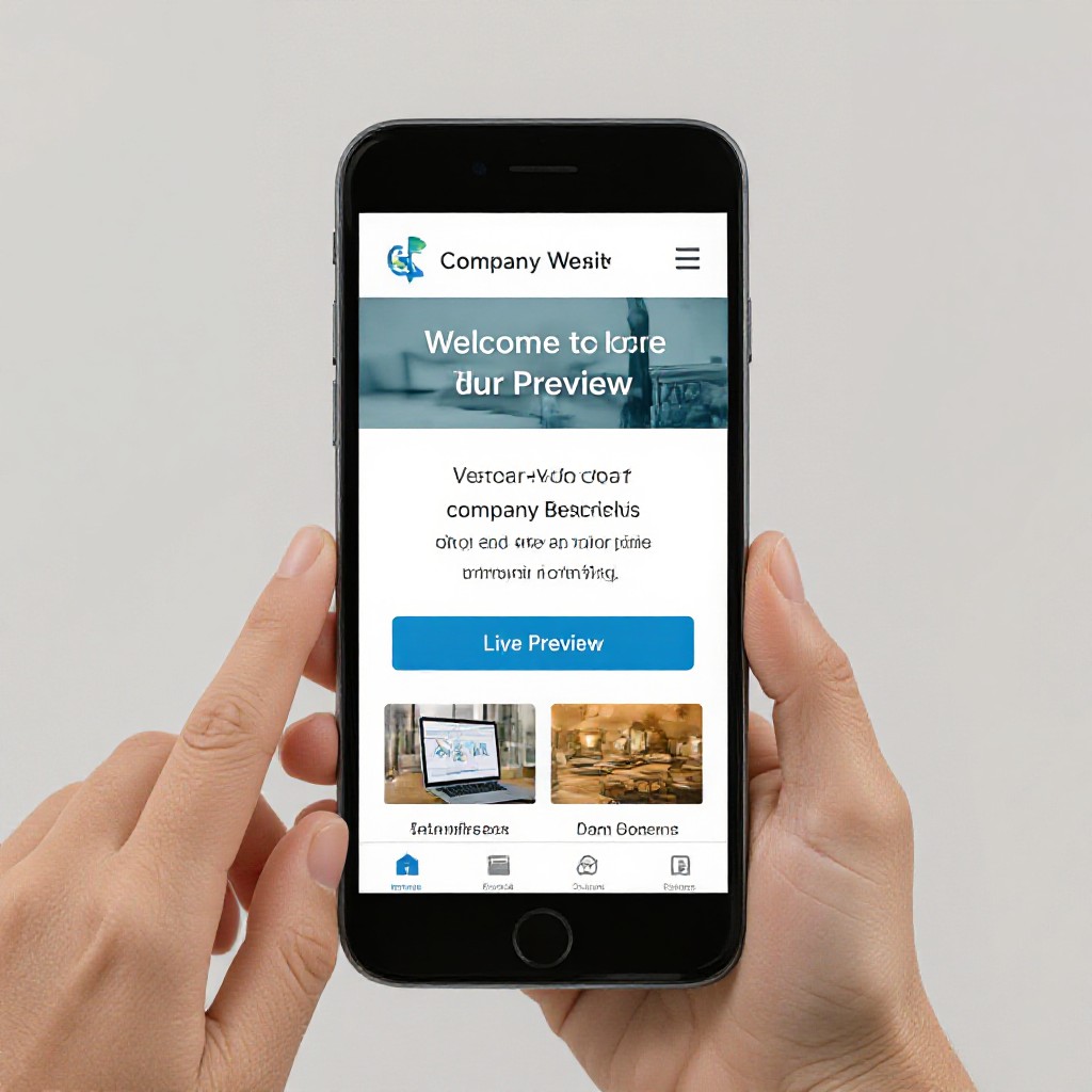 free website preview on phone