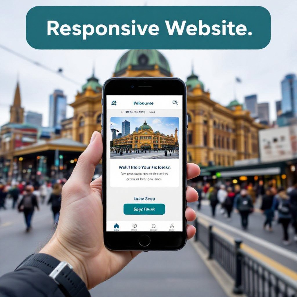 Melbourne business owner with responsive website