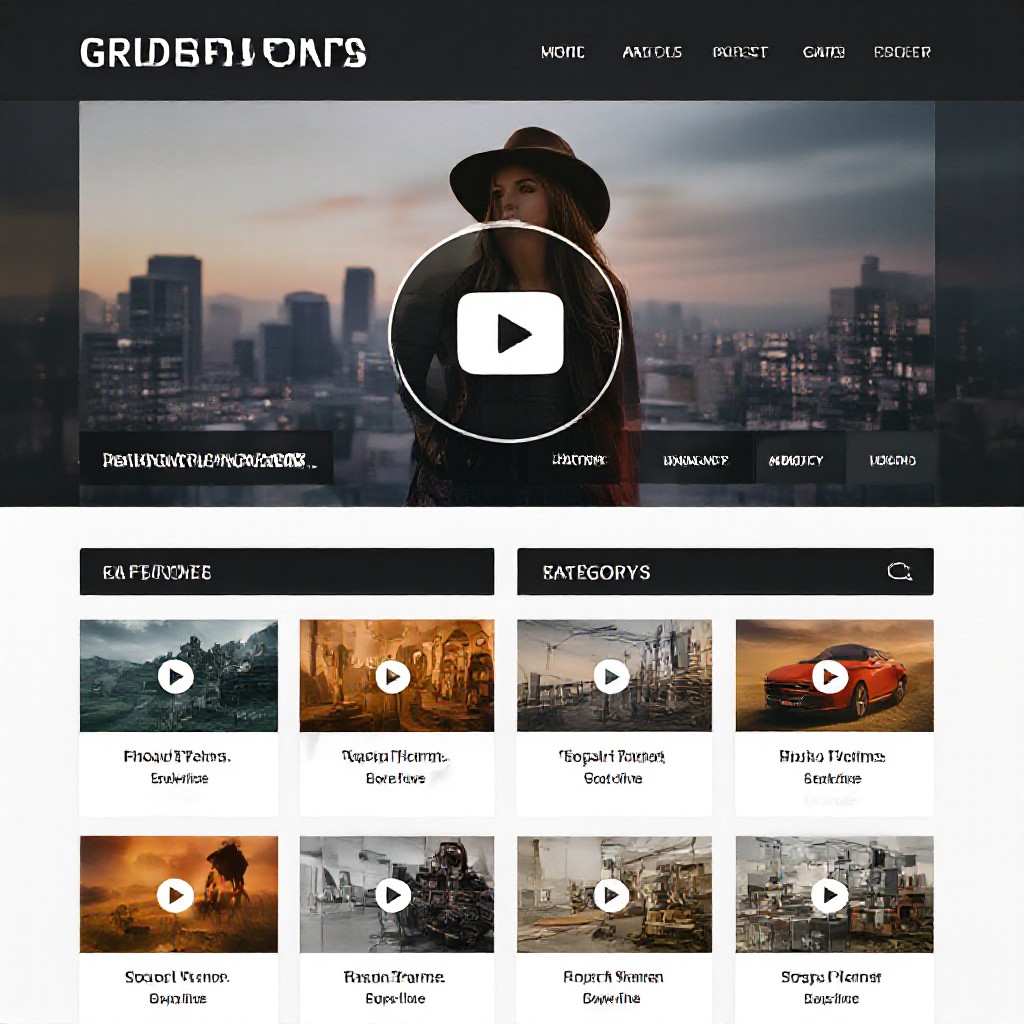 Grid portfolio layout