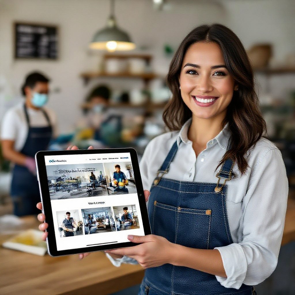 Small business website example