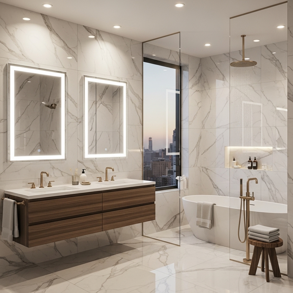 Bathroom tile example