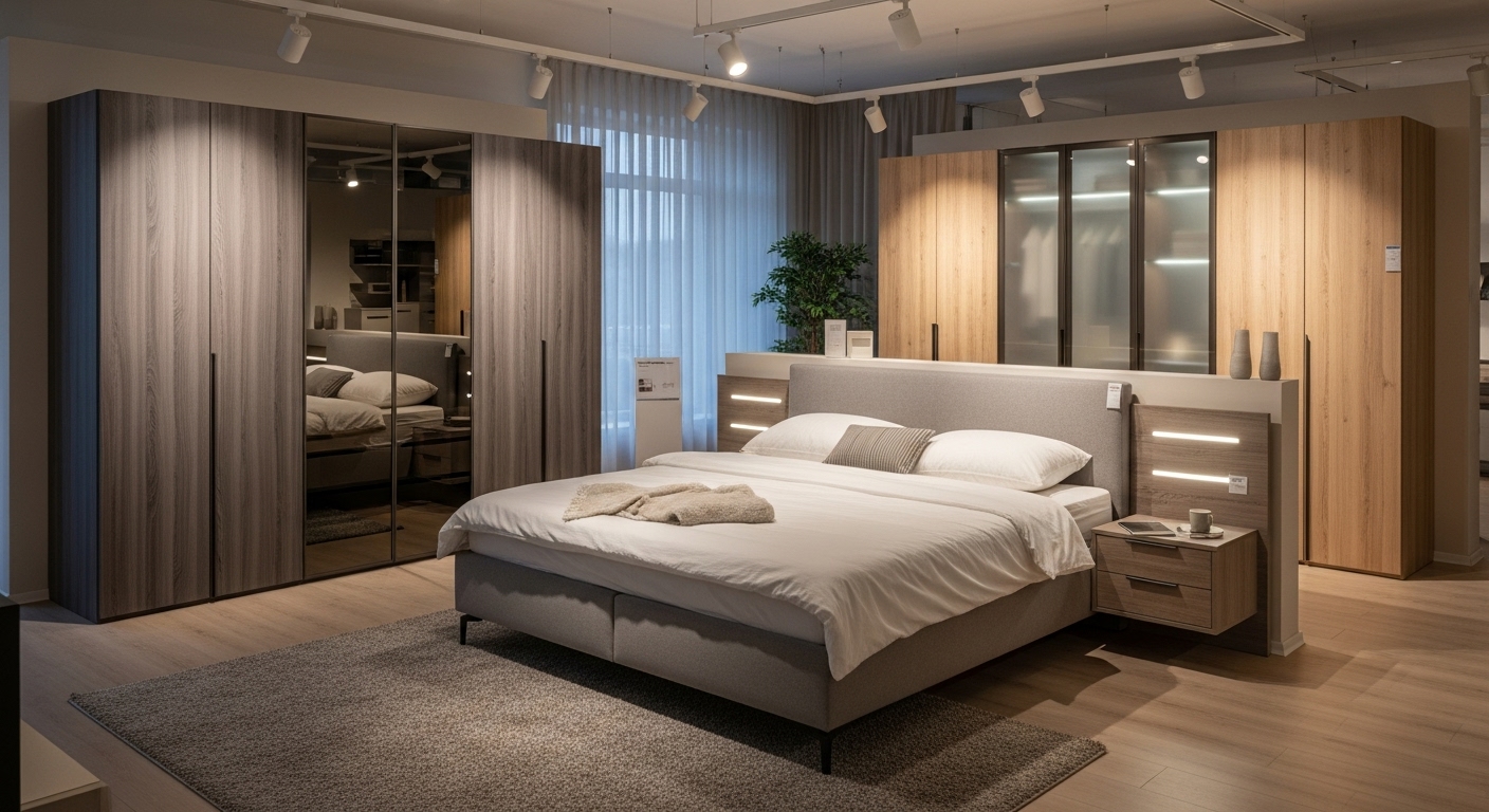 Bedroom furniture showroom