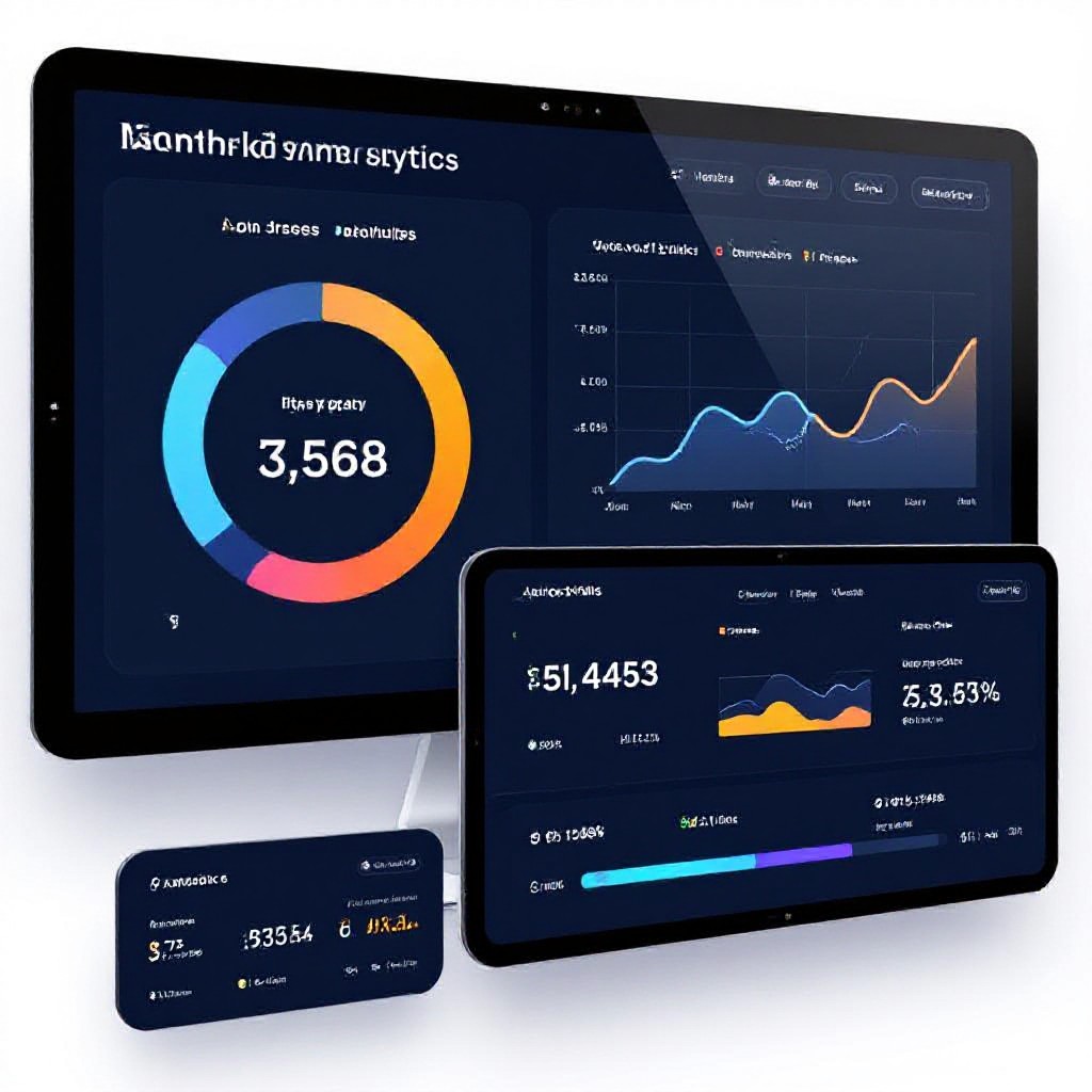 Monthly analytics dashboard