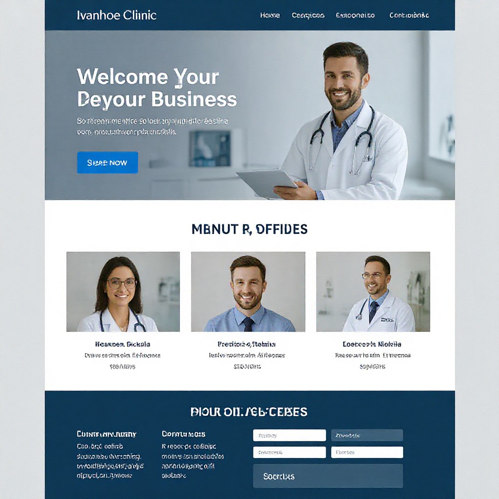 Ivanhoe clinic website example