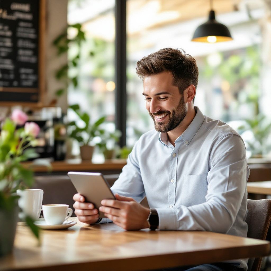 Keon Park business owner viewing new website