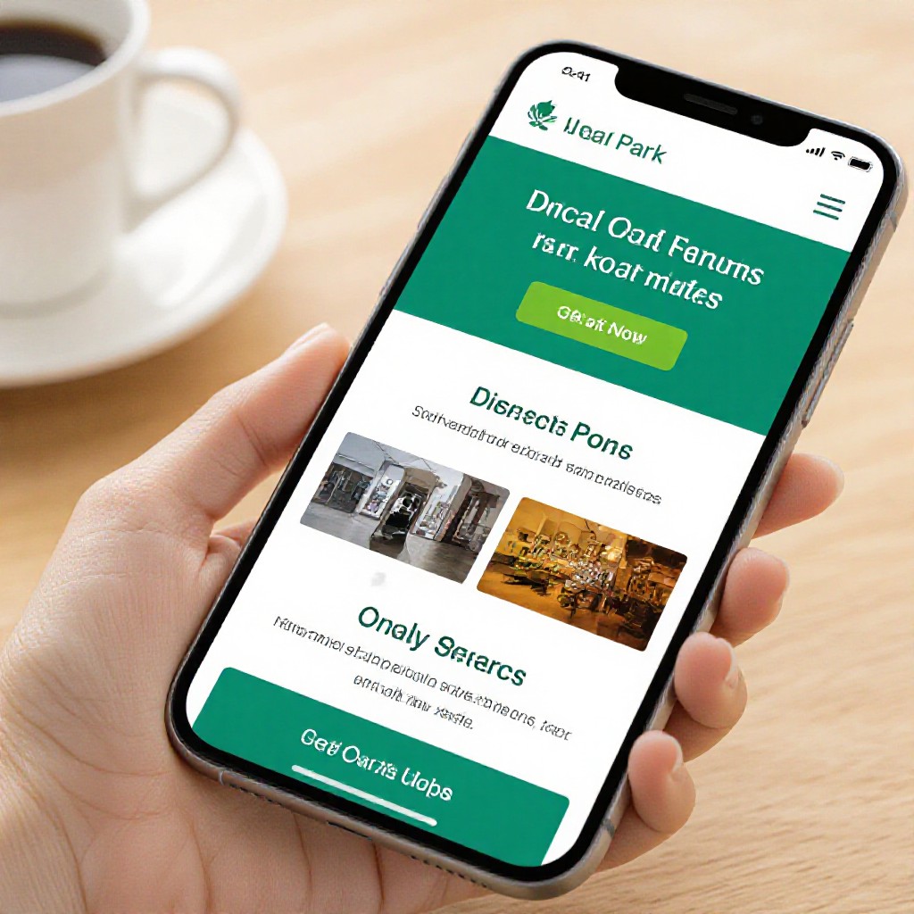 Mobile website Oak Park