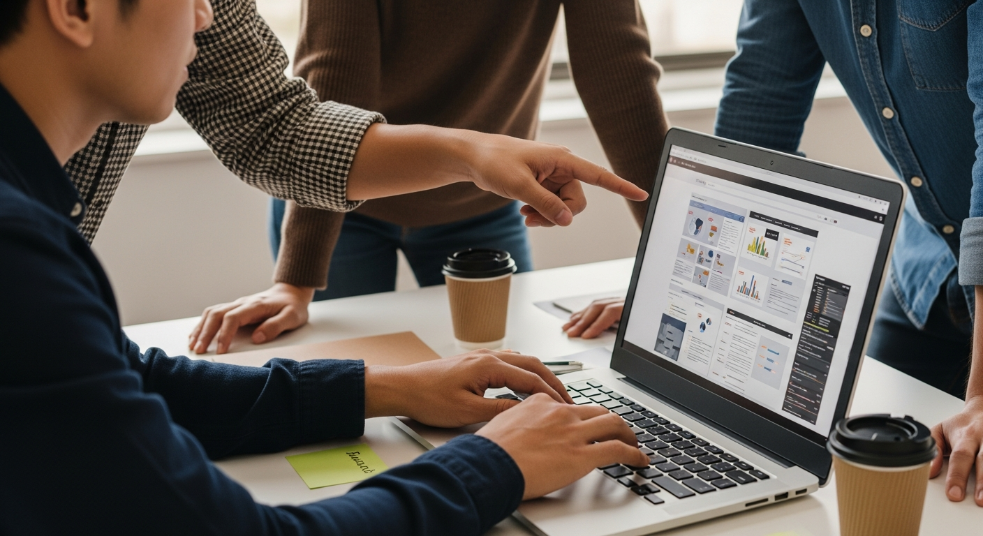 team editing website