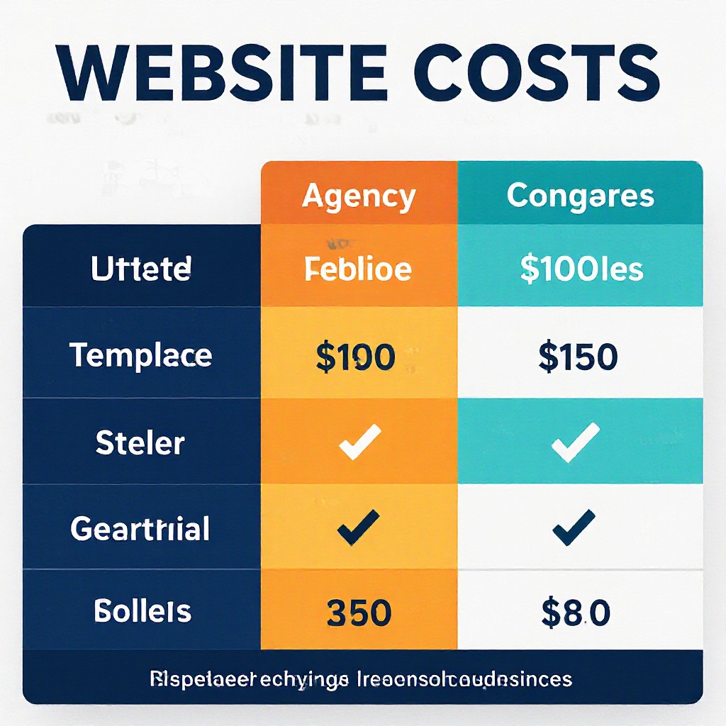 Website cost comparison chart