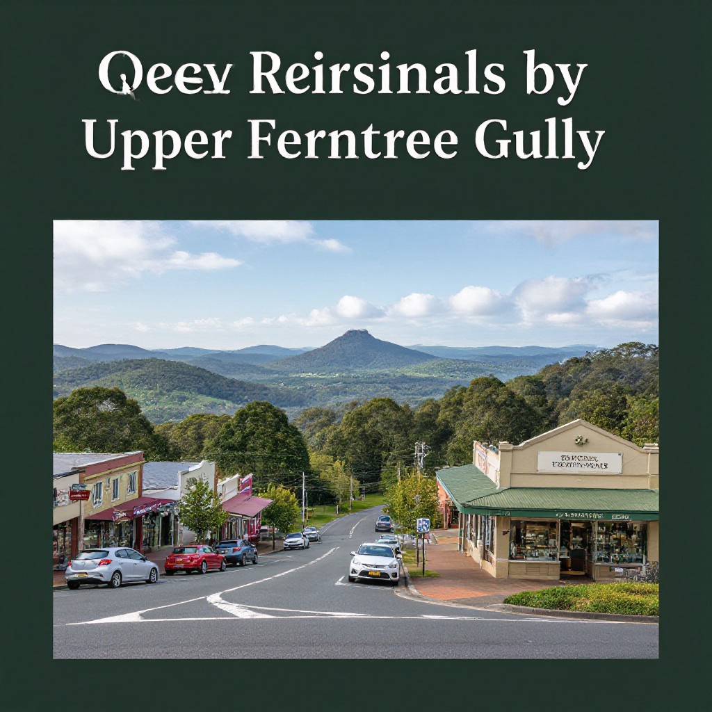 Dandenong Ranges near Upper Ferntree Gully with local business