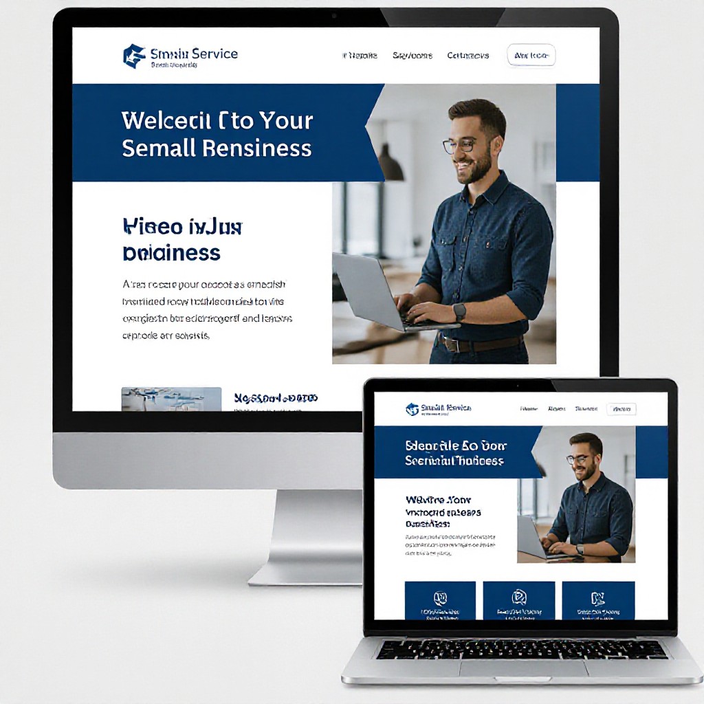 professional website on devices