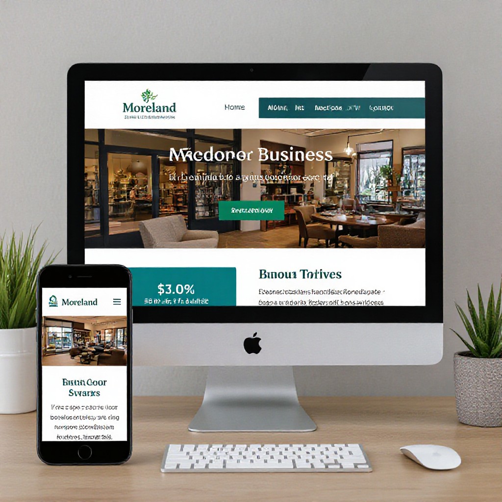 Moreland web design example