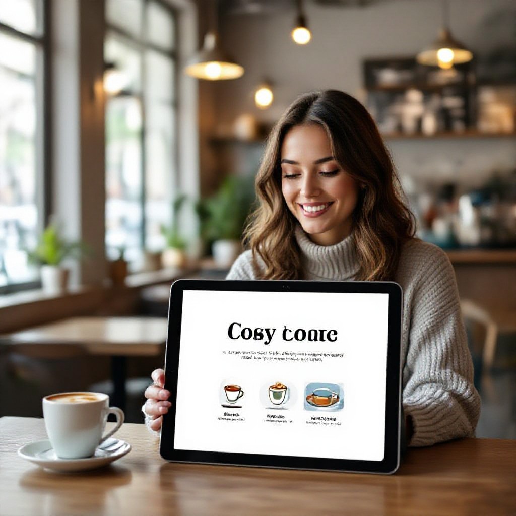 cafe website example