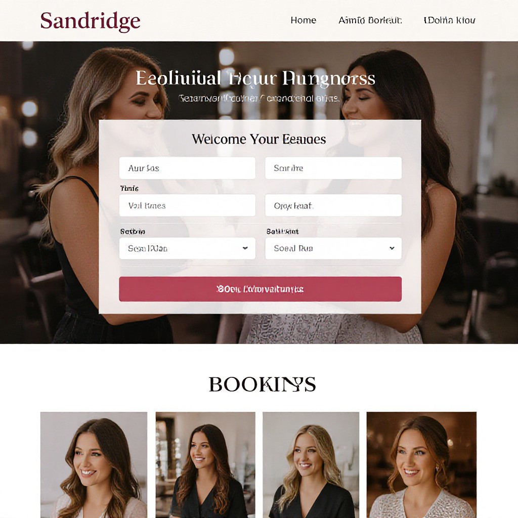 Sandridge beauty salon website