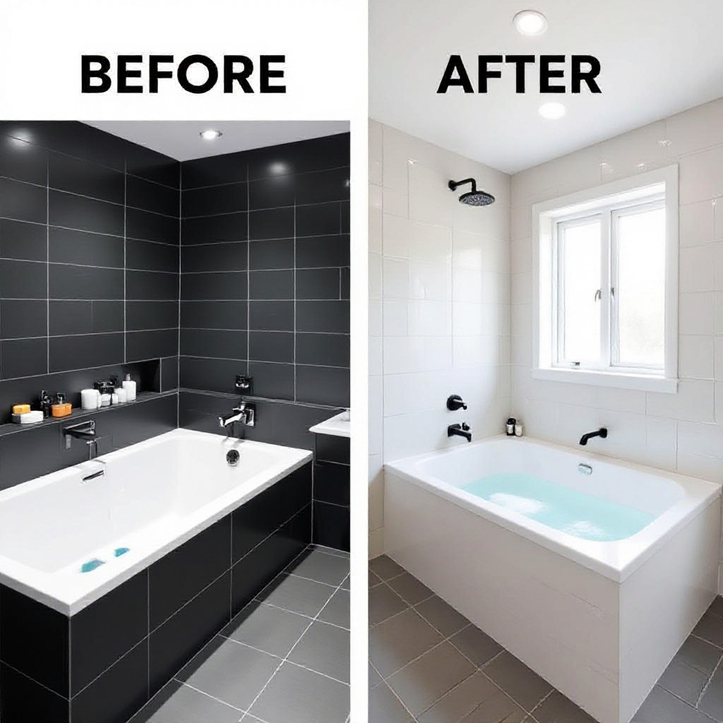 tiling before and after